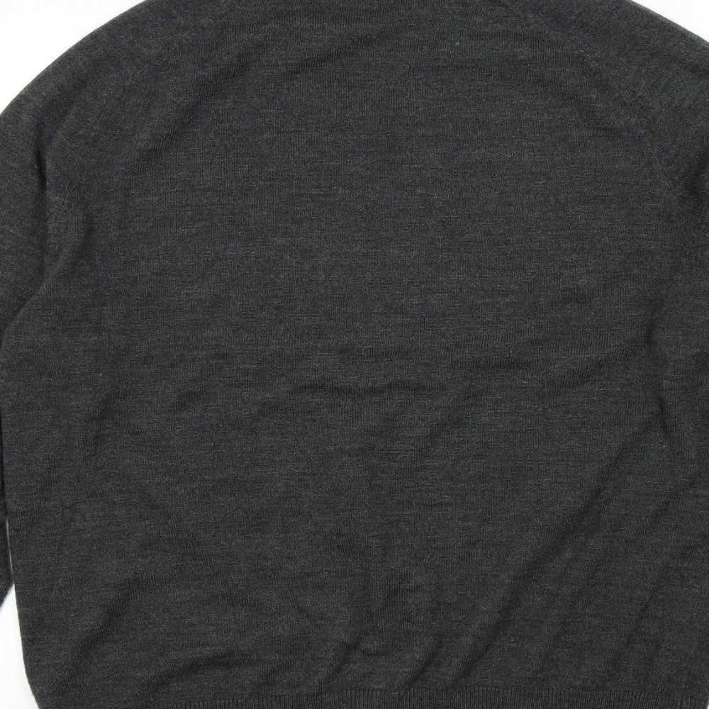 Mens UK Size L F&F Grey Pullover Jumper