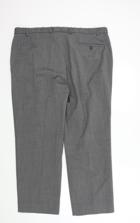 m&s Mens Grey Trousers Size 42 L28 in