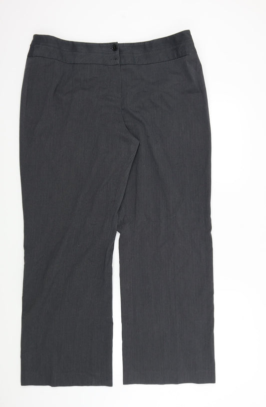 Womens UK Size 16 Autonomy Regular Fit Grey Trousers