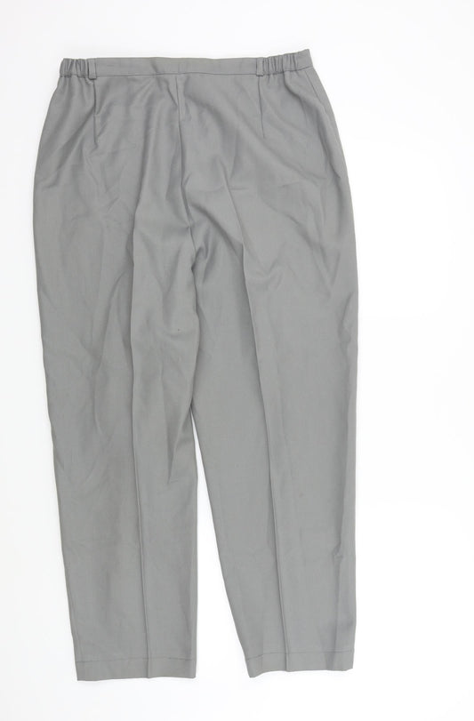 Vogue Womens Grey Trousers Size 18 L26 in