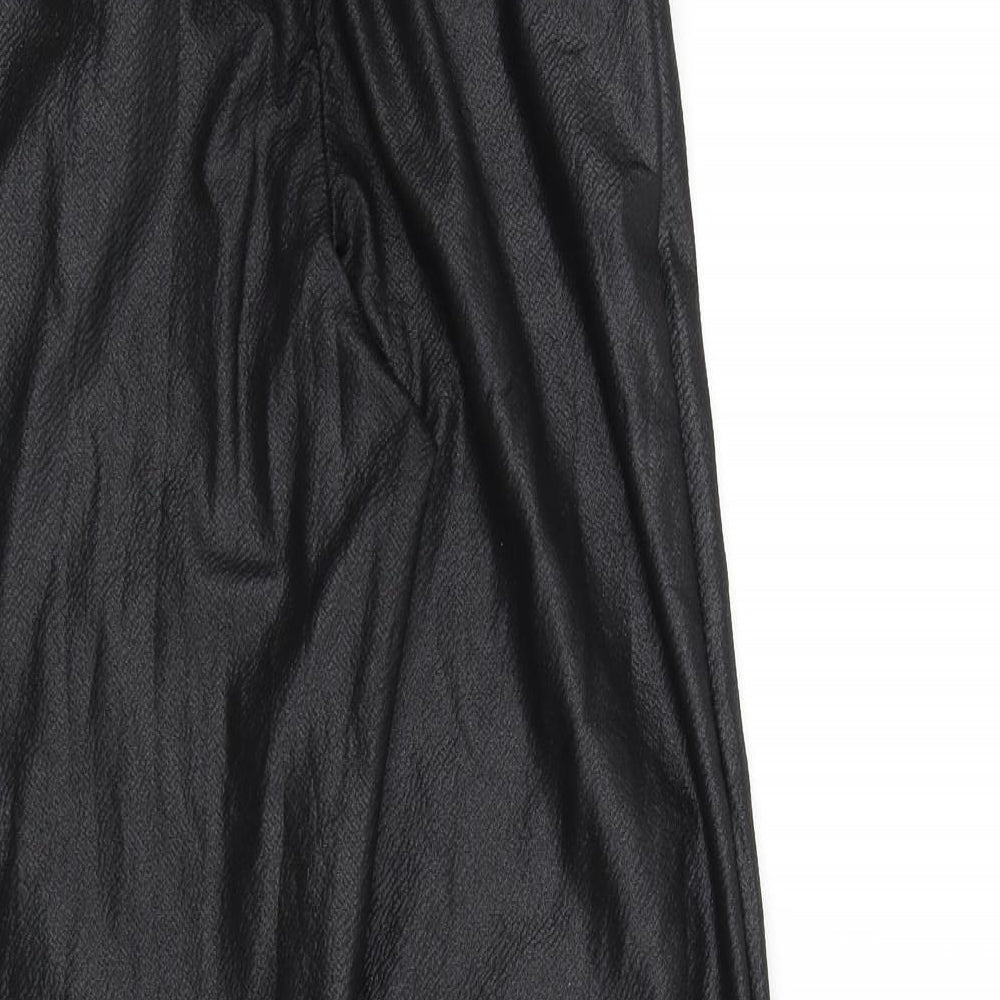 Womens UK Size 6 PRETTYLITTLETHING Regular Fit Black Trousers