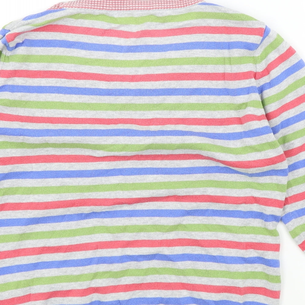 Per Una Womens Multicoloured Striped Pullover Jumper Size 12