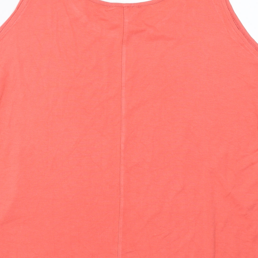 Peacocks Womens Pink Basic Blouse Size 12 - cold Shoulder