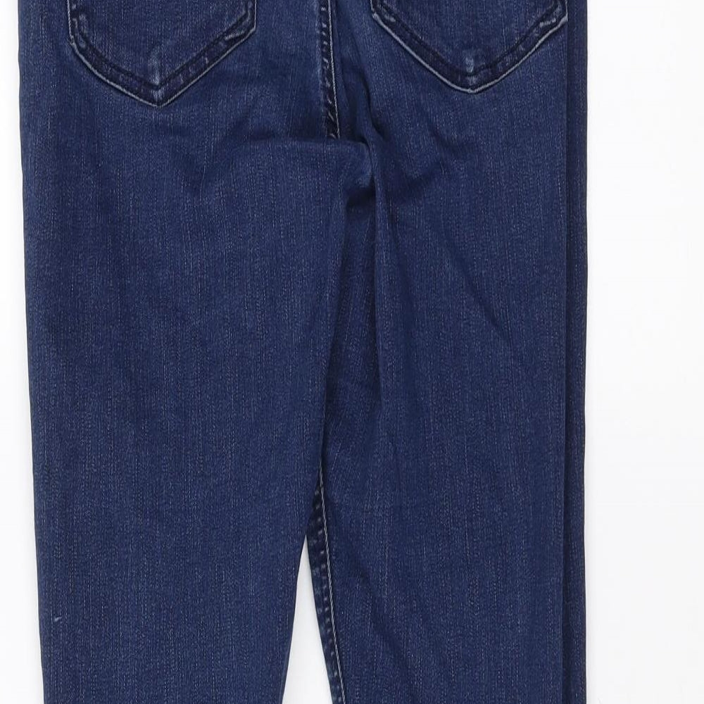 Topshop Womens Blue Denim Skinny Jeans Size 26 in L26 in