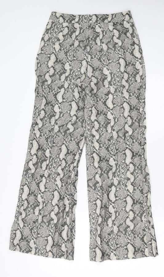 Womens UK Size 8 H&M Regular Fit Grey Trousers