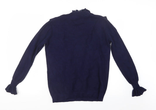 Sweewe Womens Blue Knit Pullover Jumper Size L