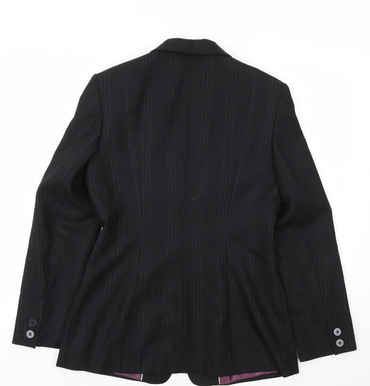 NEXT  Womens Black Striped  Jacket Blazer Size 10
