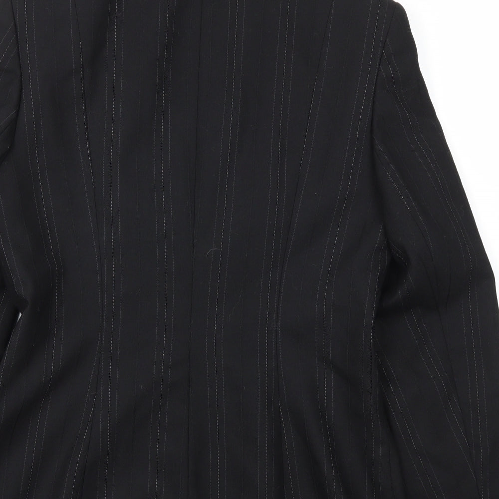 NEXT  Womens Black Striped  Jacket Blazer Size 10