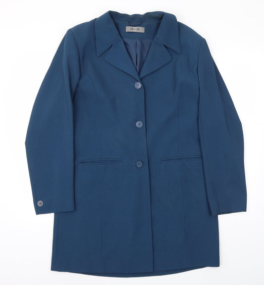 Womens UK Size 14 AMARANTO Regular Blue Blazer
