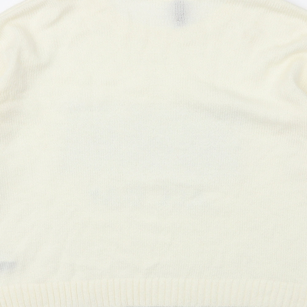 H&M Womens Ivory Pullover Jumper Size S