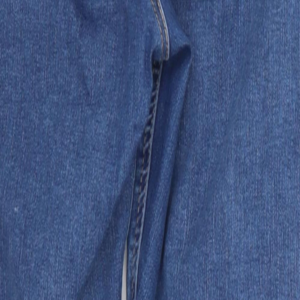 Topshop Womens Blue Denim Skinny Jeans Size 28 in L26 in