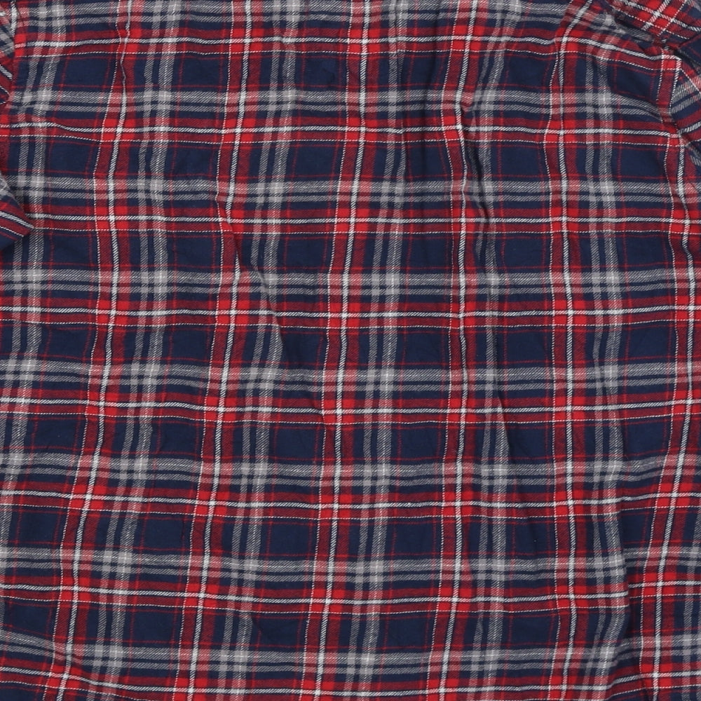 Mens UK Size M Cedar Wood State Blue Button-Up Long Sleeve Casual Shirt