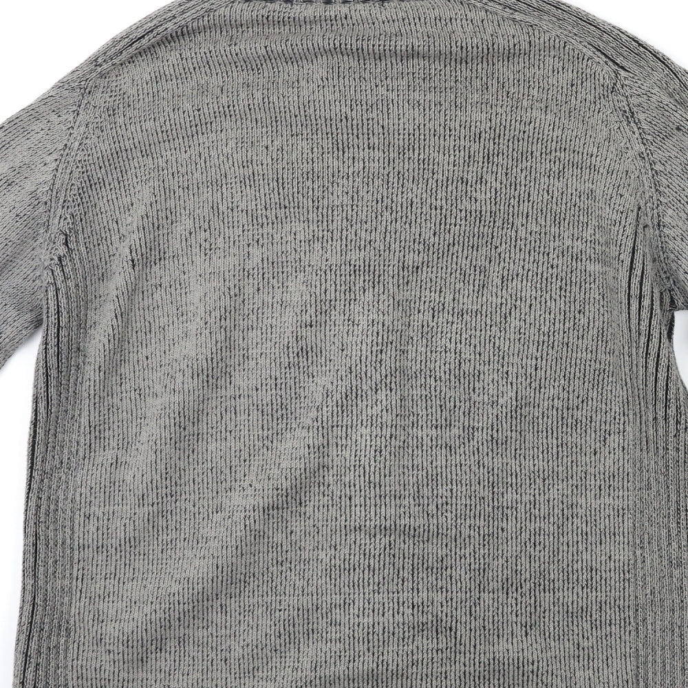 Woodville Mens Grey Cardigan Jumper Size M