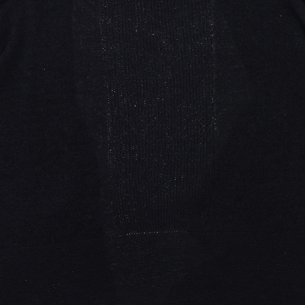 Evans Womens Black Knit Cardigan Jumper Size 14