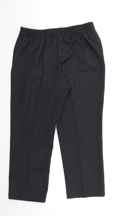 Womens UK Size 14 BHS Regular Fit Grey Trousers