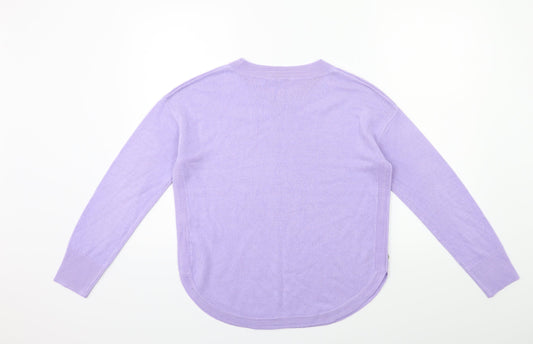 TU Womens Purple Knit Pullover Jumper Size 8