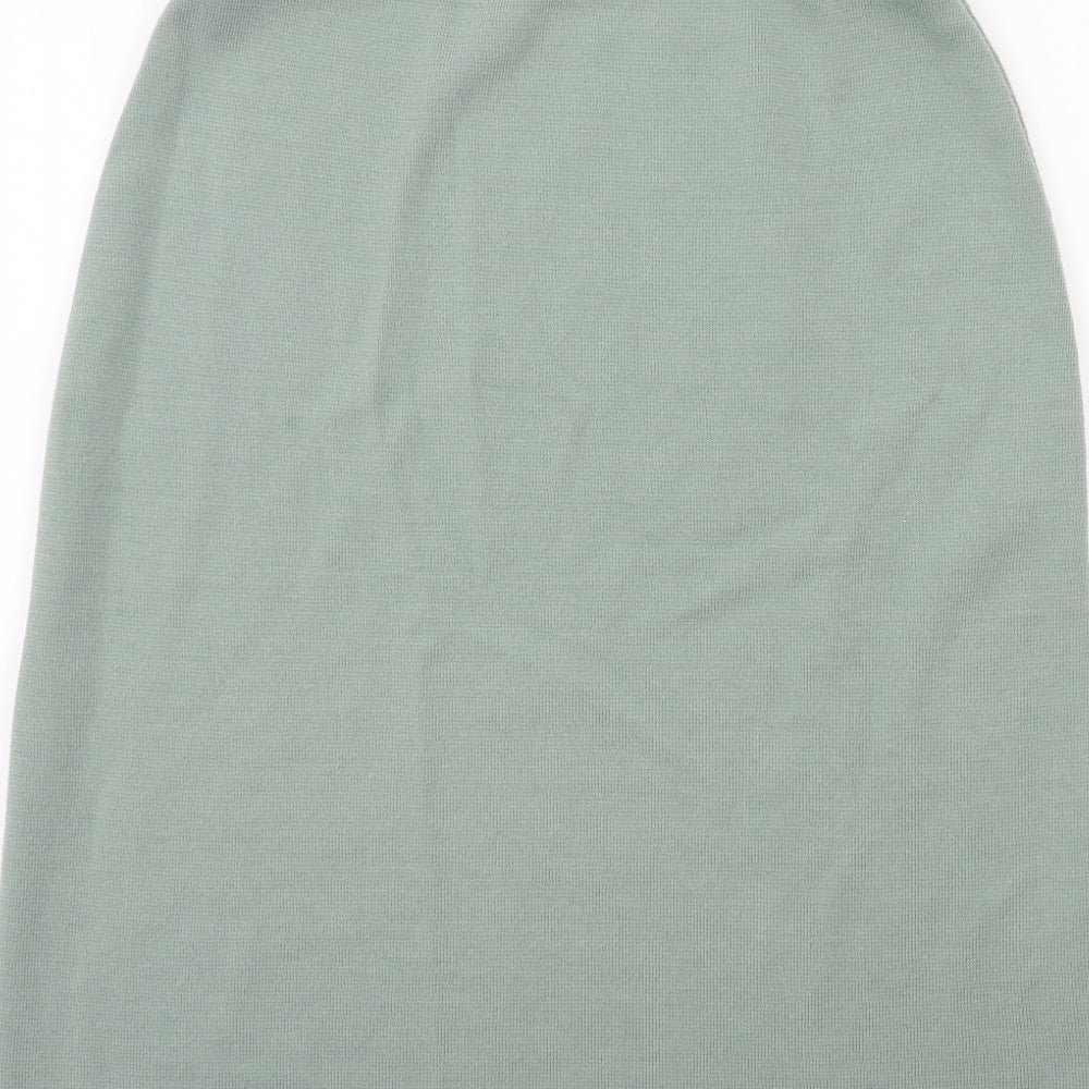 Classic Womens Grey  Knit A-Line Skirt Size 12