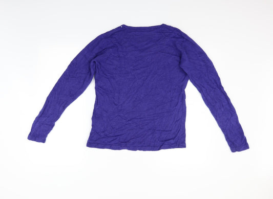 ble Womens Blue Pullover Jumper Size M