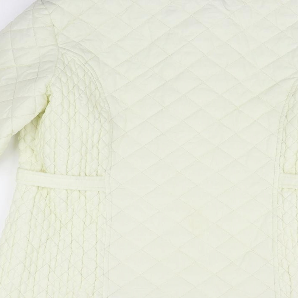 BASSINI Womens Yellow Jacket Size S