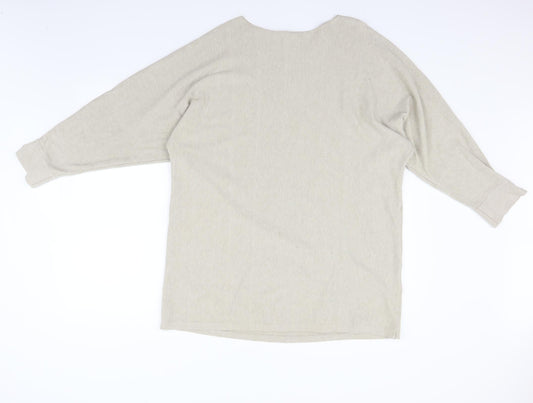 Preworn Womens Beige Pullover Jumper Size 2XL