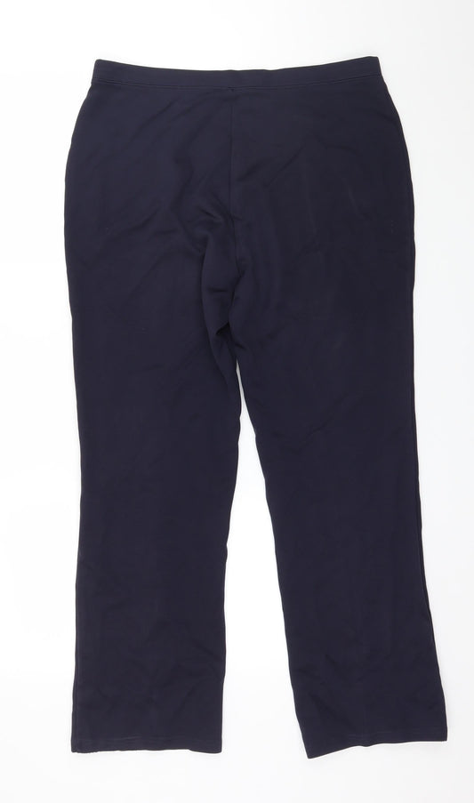 Classics Womens Blue Trousers Size 16 L28 in