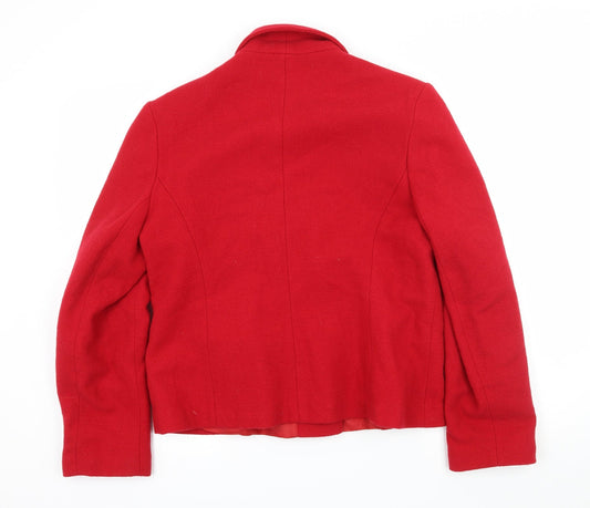 Womens UK Size 16 Etam Red Parka Coat