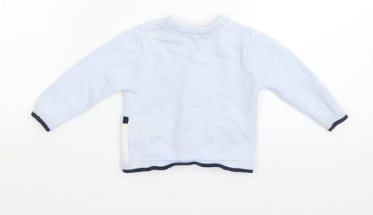 Nutmeg Baby Blue Cardigan Jumper Size 3-6 Months
