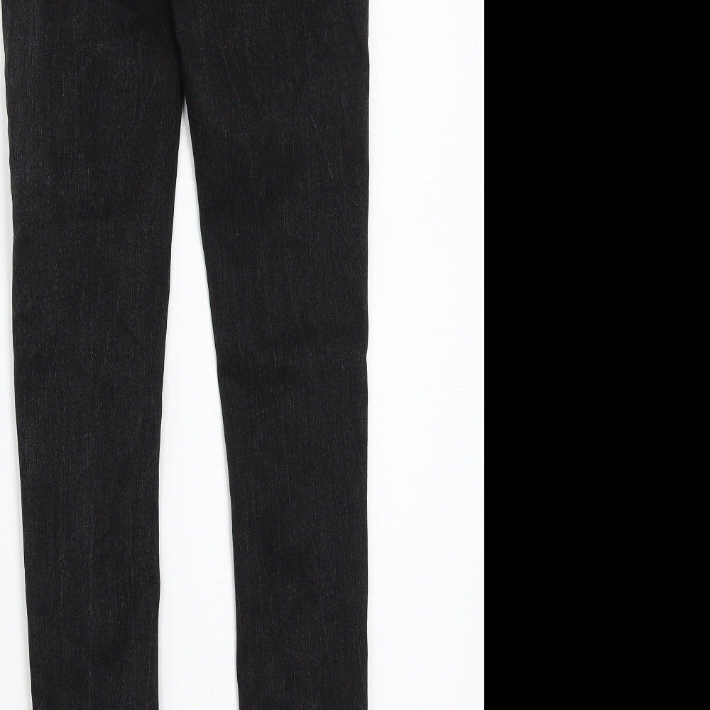 Denim & Co. Womens Black Skinny Jeans Size 6 L28 in