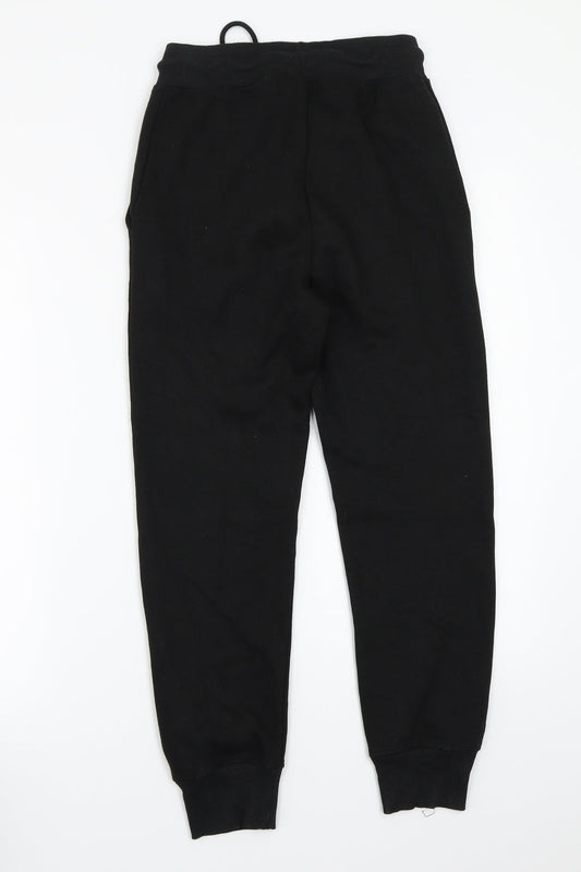 Womens UK Size 6 Boohoo Regular Fit Sweatpants Black Trousers