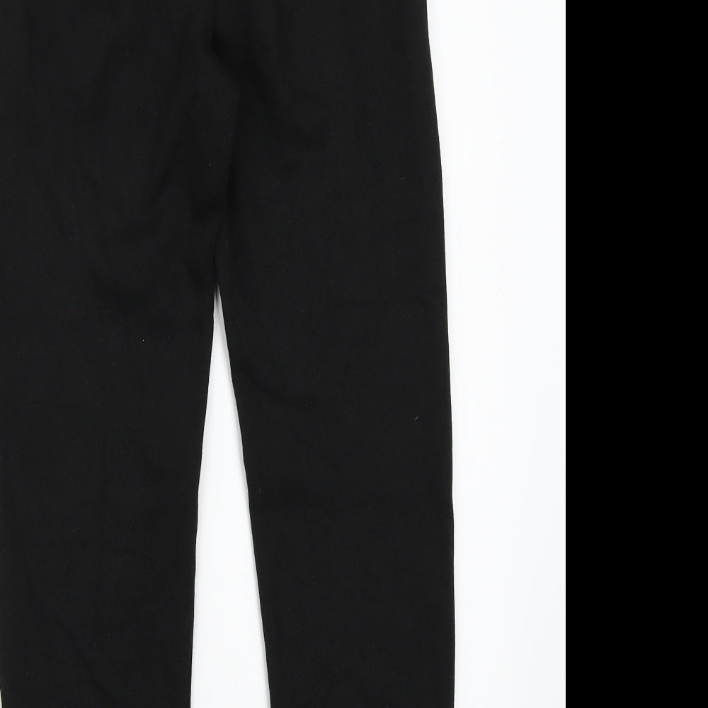 Womens UK Size 6 Boohoo Regular Fit Sweatpants Black Trousers