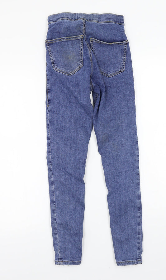 Womens UK Size 25 Topshop Regular Fit Skinny Blue Jeans