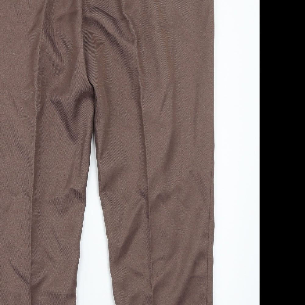 Womens UK Size 18 Damart Regular Fit Brown Trousers