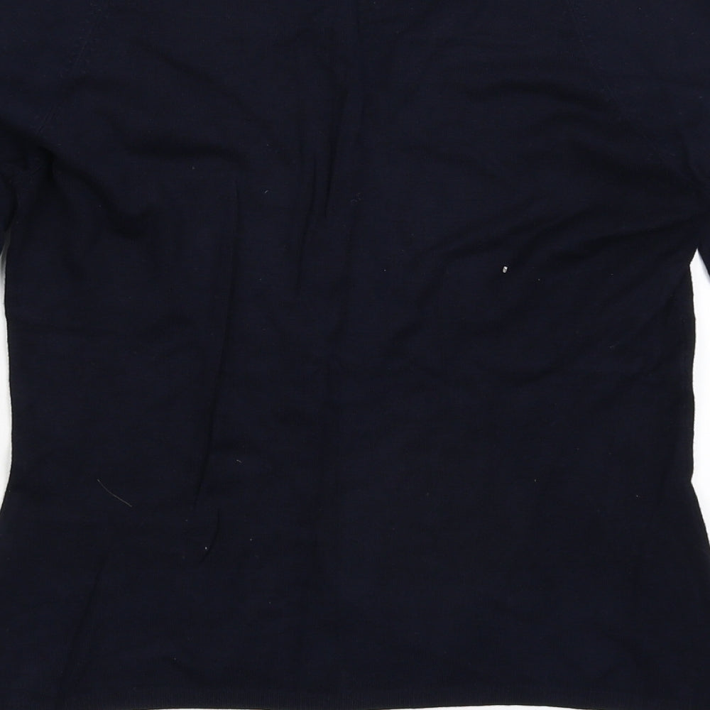 Tiffi Womens Blue Knit Pullover Jumper Size S