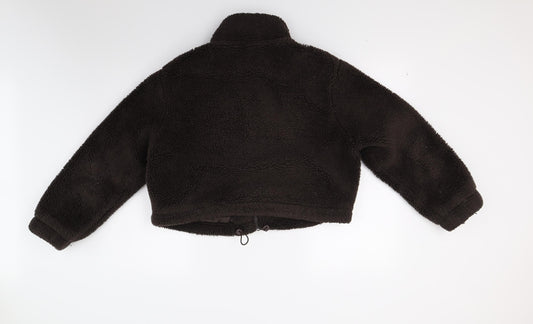Primark Womens Brown Fleece Jacket Coat Size S