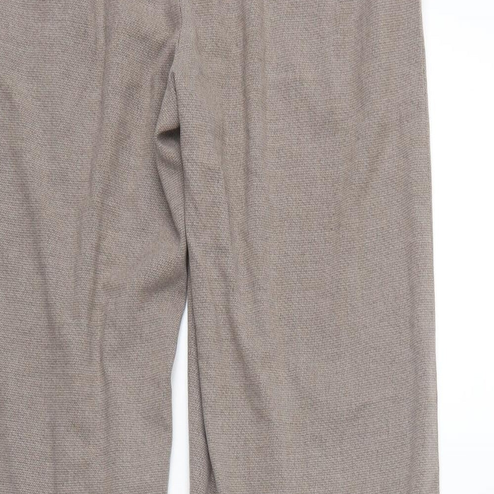 Womens UK Size 12 NEXT Regular Fit Brown Trousers