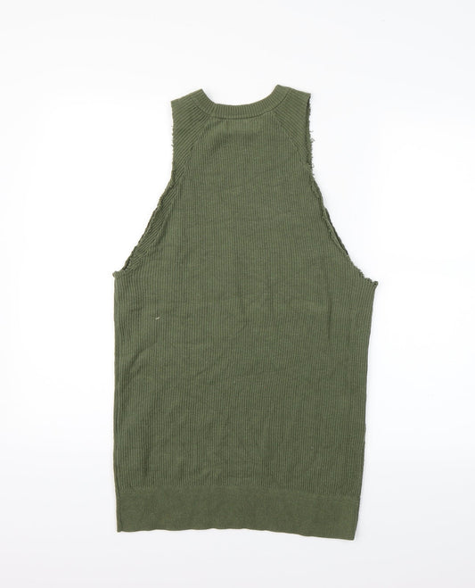 Bershka Womens Green Jumper Dress Size S