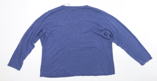 Bonmarché Mens Blue Pullover Jumper Size XL
