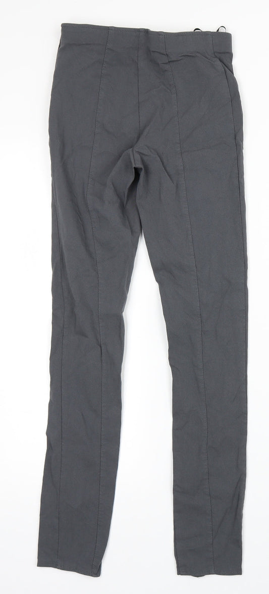 Primark Womens Grey Dress Pants Trousers Size 4 L26 in
