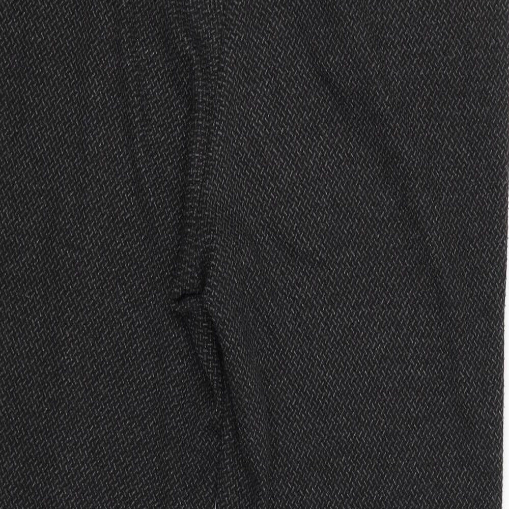 Classic Womens Black Jogger Trousers Size 12 L25 in
