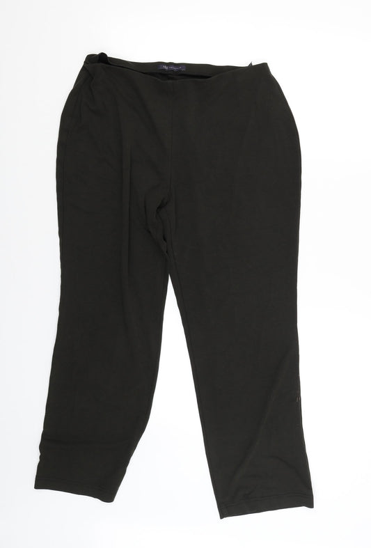 Womens UK Size 14 M&S Regular Fit Jegging Green Trousers