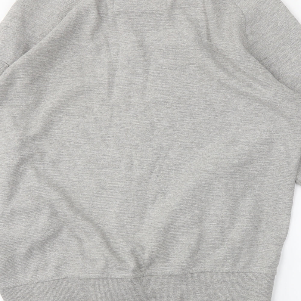 Mens UK Size L Genetic Apparel Grey Full Zip Sweatshirt