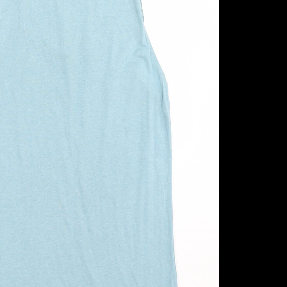 Womens UK Size S H&M Blue Basic Tank