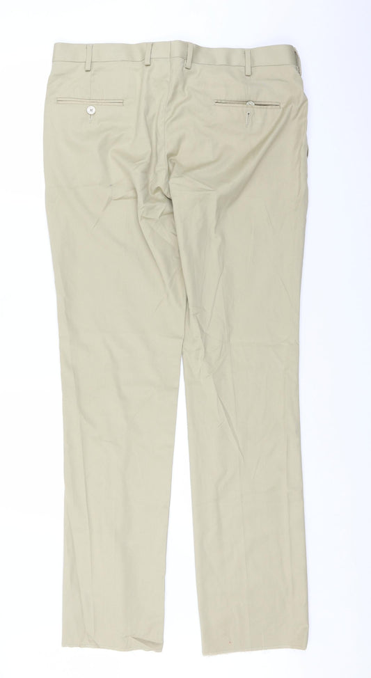 Arrow Mens Beige Trousers Size 36 in L33 in