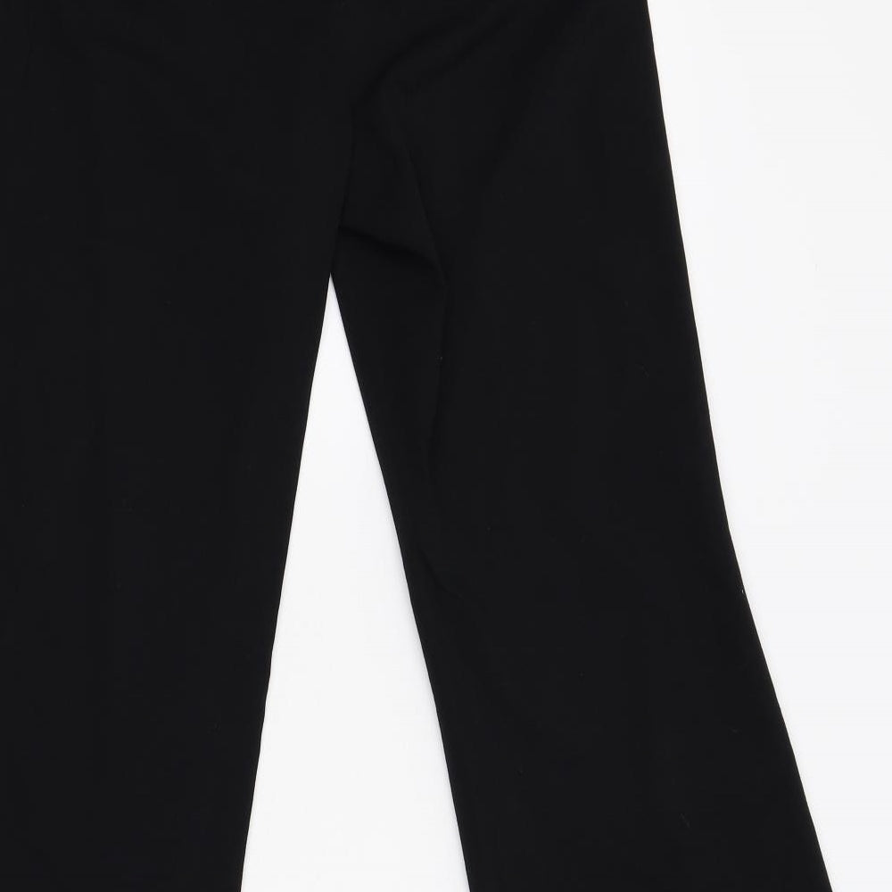 Womens UK Size 6 NEXT Regular Fit Black Trousers