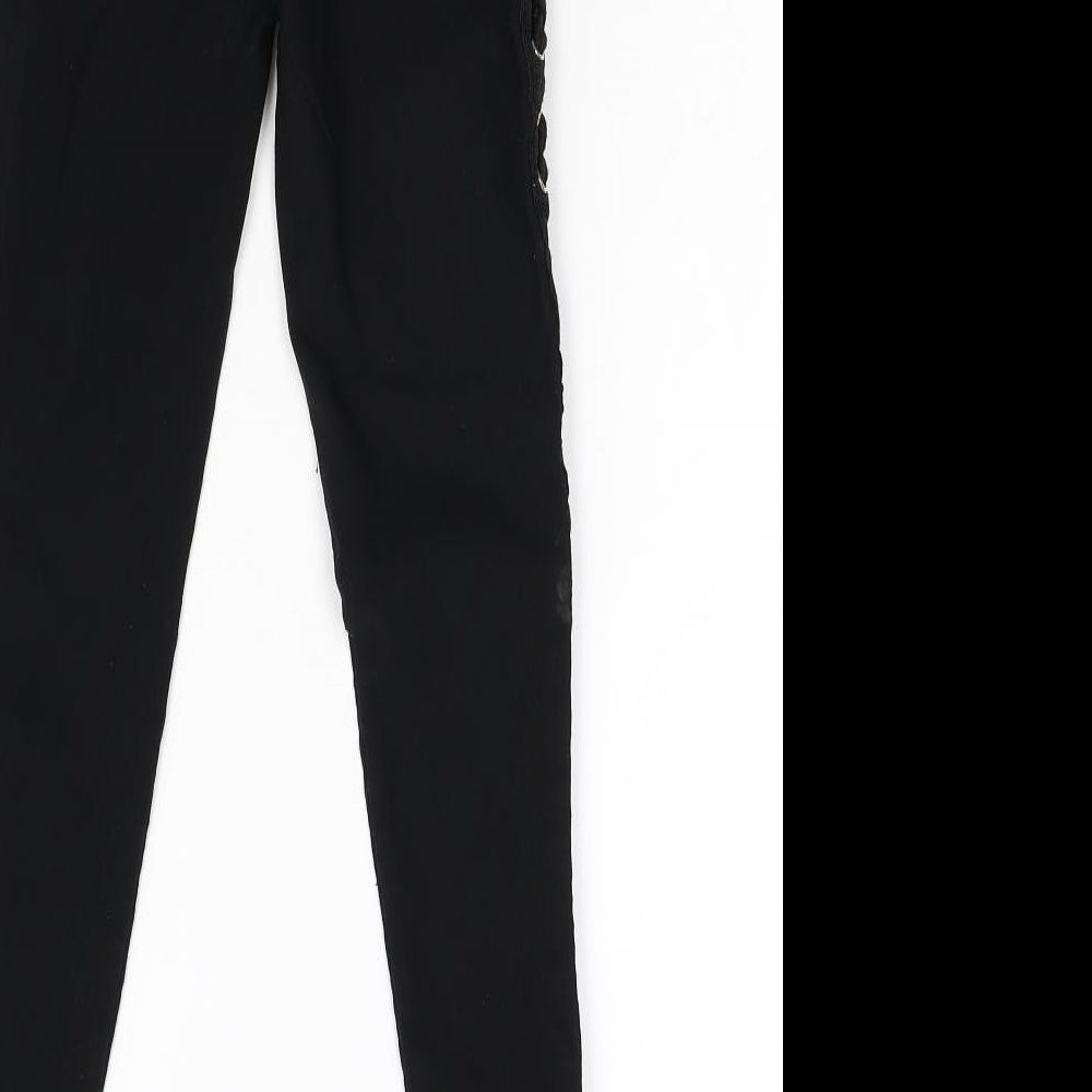 Girl Vivi Girls Black Damask Skinny Jeans Size XS