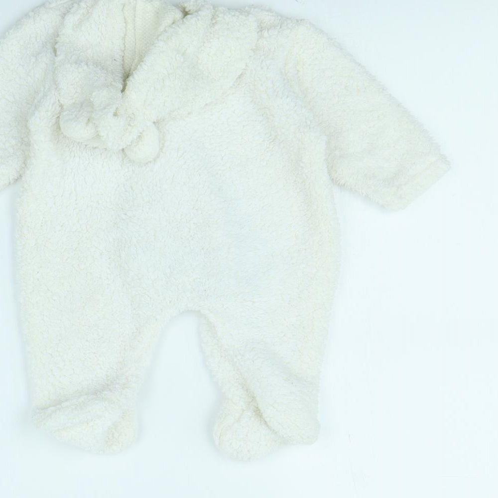 Benito Girls White Babygrow One-Piece Size 0-3 Months