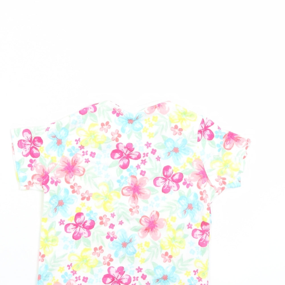 Disney Girls Multicoloured Floral Basic T-Shirt Size 12-18 Months