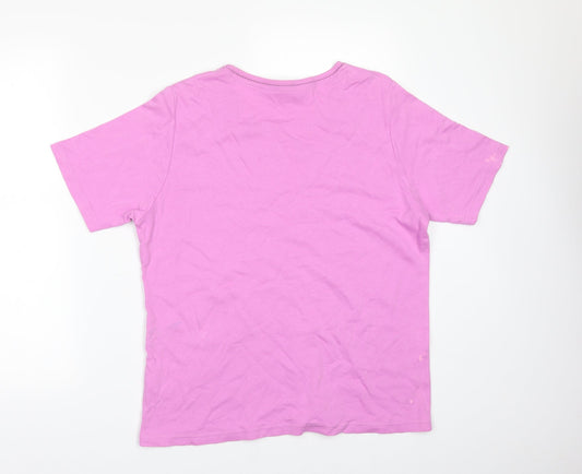 EWM Womens Orange Basic T-Shirt Size M