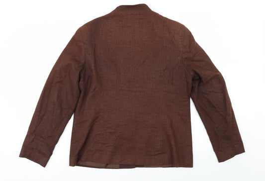 Womens UK Size 14 Slimma Brown Jacket