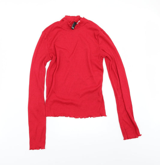 Divided by H&M Womens Red Pullover Jumper Size XS
